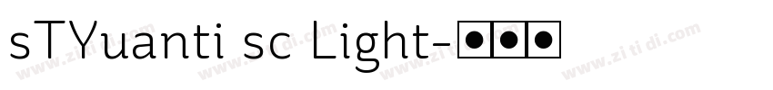 sTYuanti sc Light字体转换